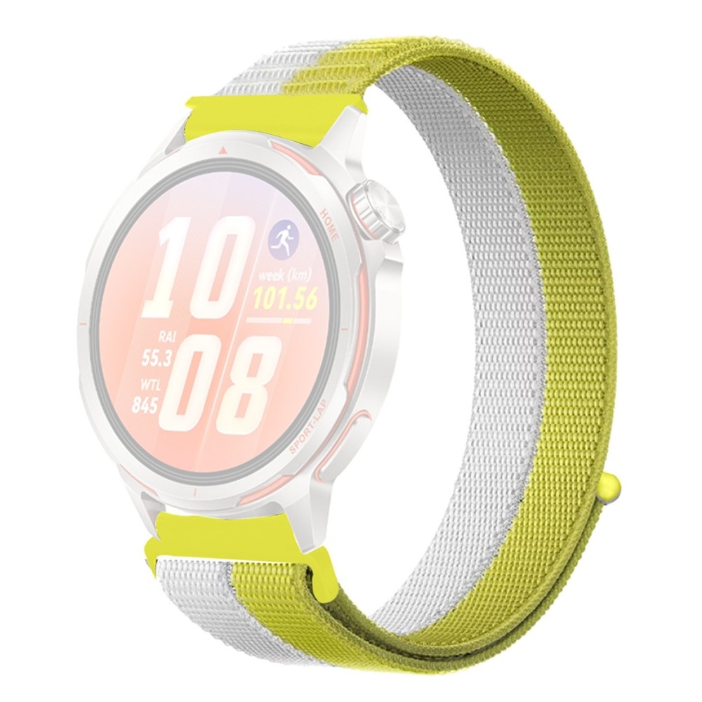Loops nylonový řemínek 20mm na Samsung Galaxy Watch7 44mm/40mm - žlutý