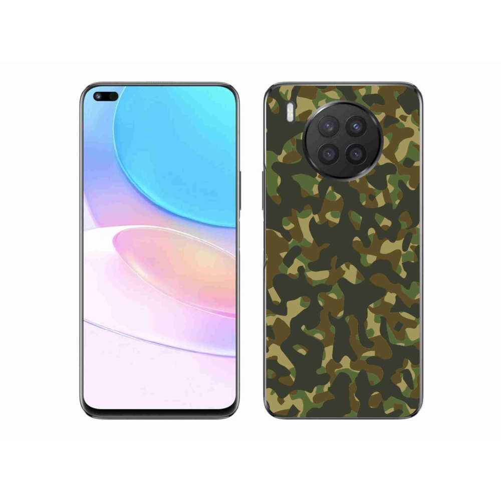 Gelový kryt mmCase na Huawei Nova 8i - maskáčový vzor 1