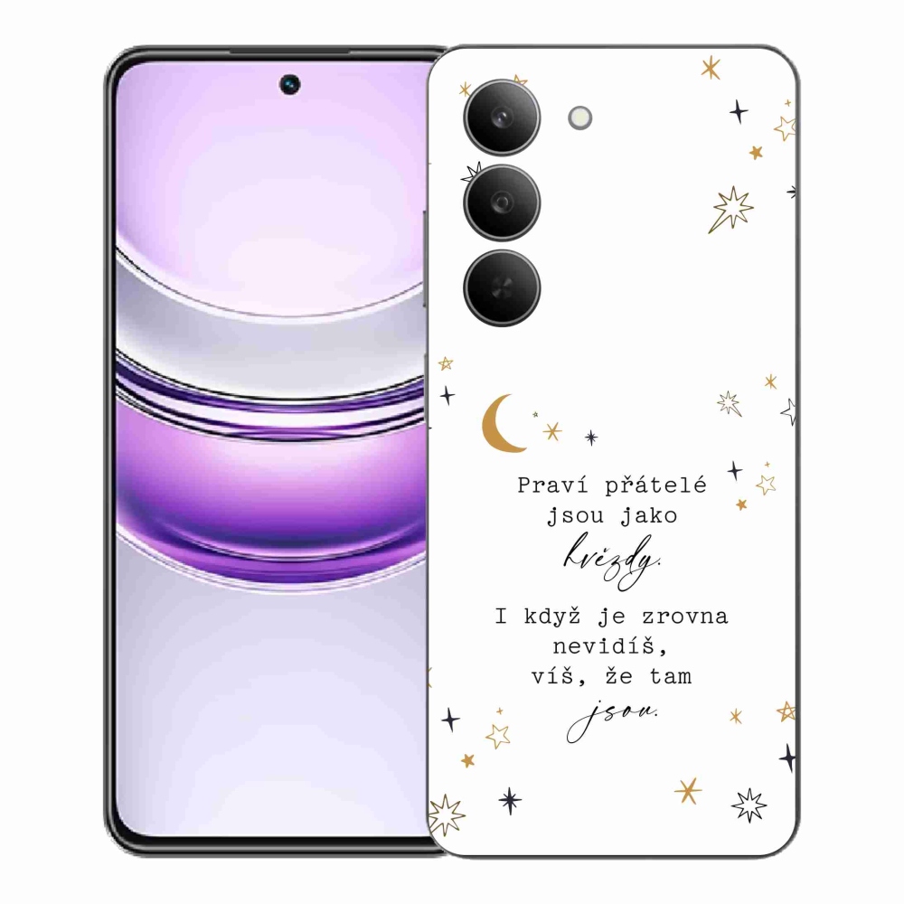 Gelový kryt mmCase na Realme 14x 5G - citát 6 bílé pozadí