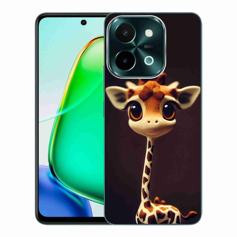 Gelový kryt mmCase na Vivo Y28 - malá žirafa