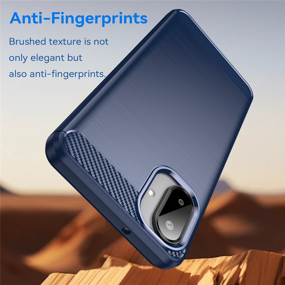 Carbon odolný gelový obal na Samsung Galaxy A07 4G - modrý