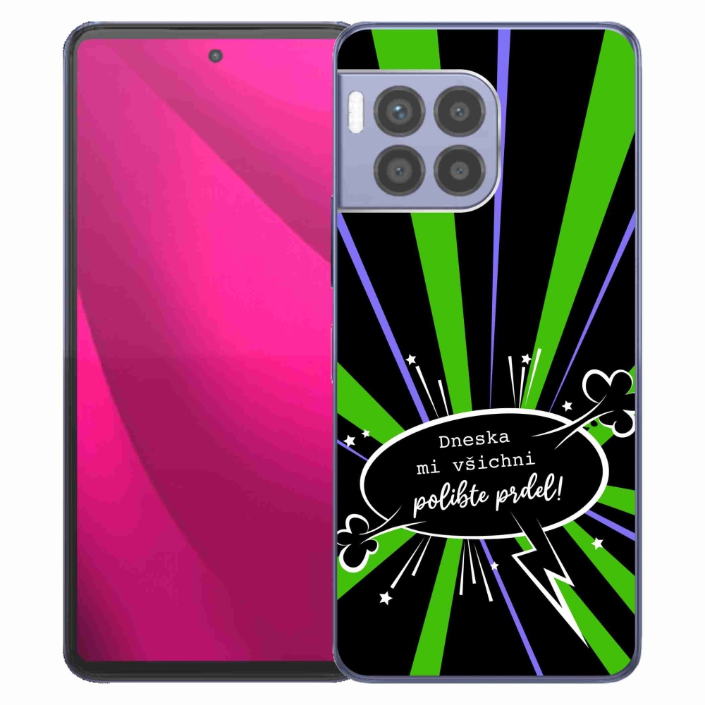 Gelový kryt mmCase na T-Mobile T Phone 2 Pro - vtipný text 15 černé pozadí