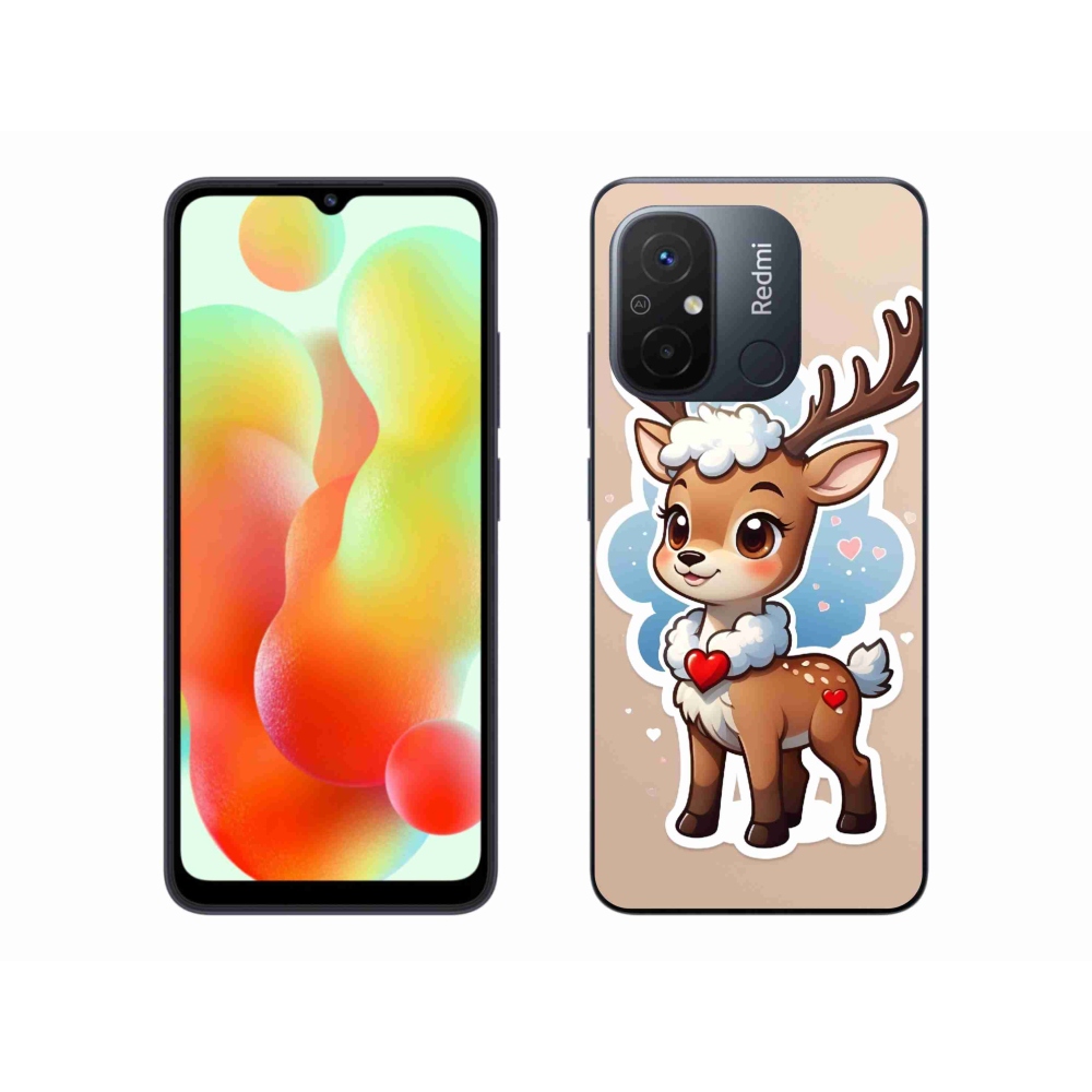 Gelový kryt mmCase na Xiaomi Redmi 12C - kreslený sob