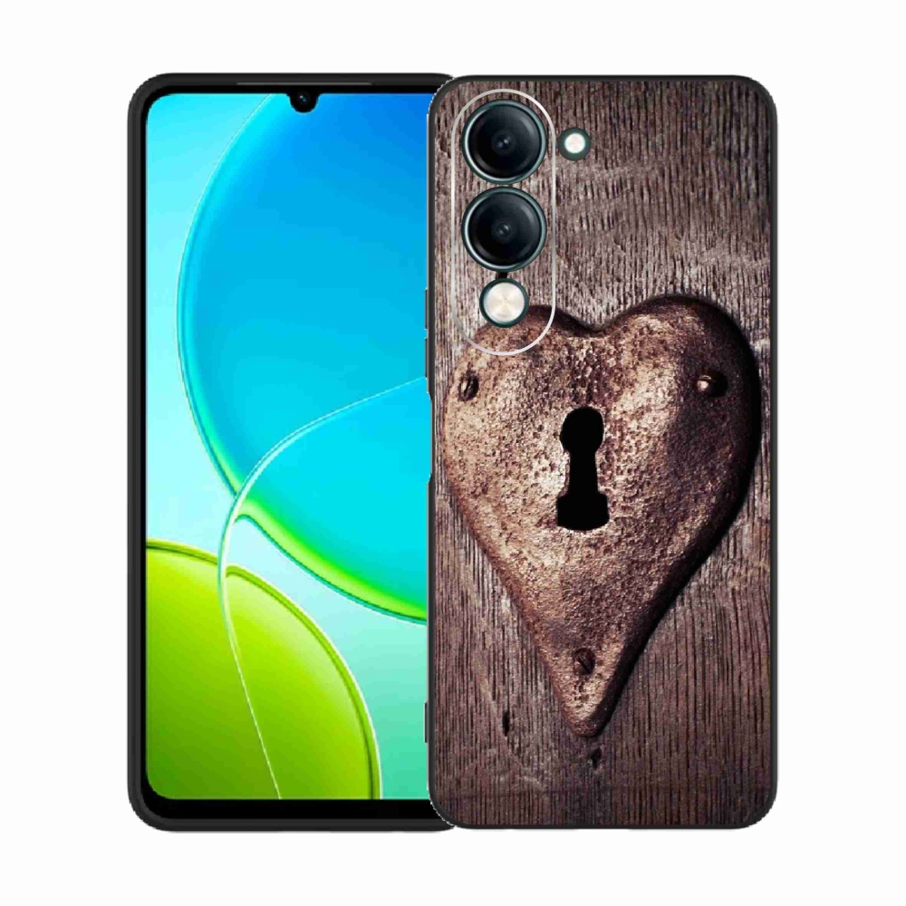 Gelový kryt mmCase na Vivo Y29s 5G - zámek ve tvaru srdce