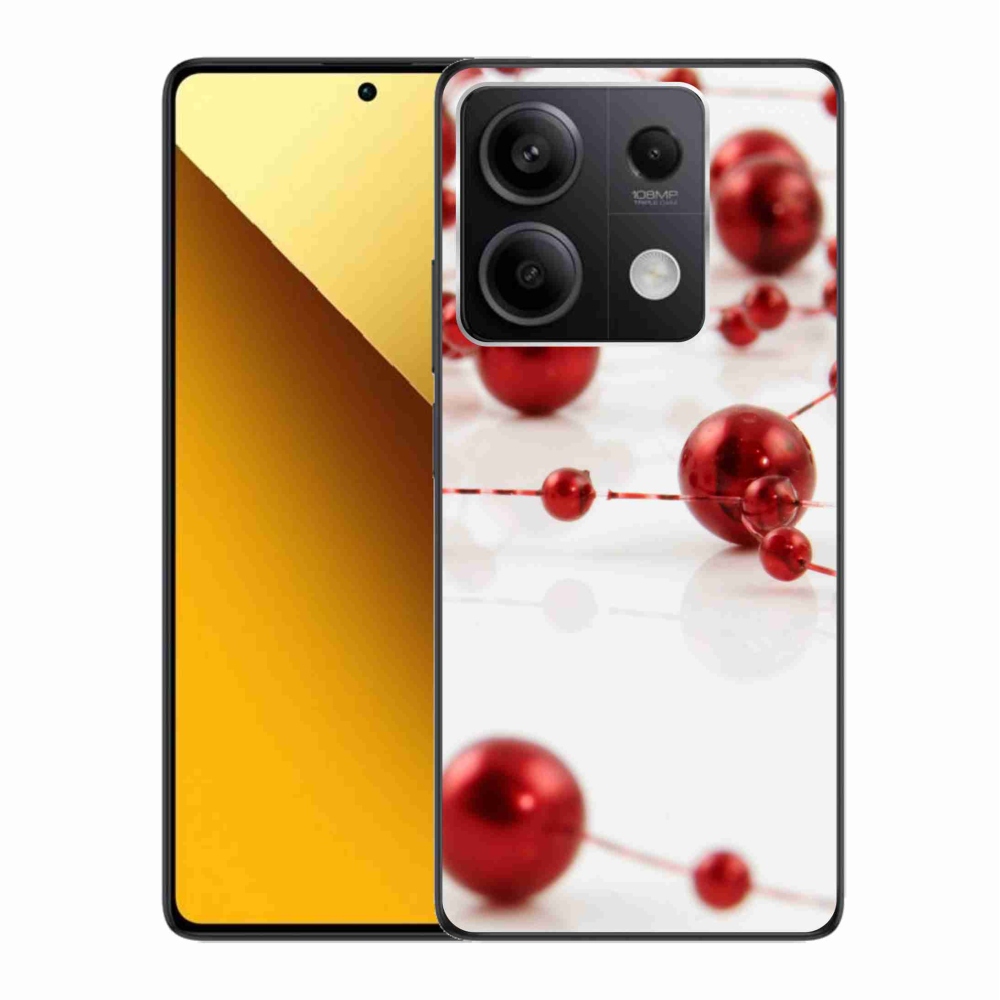 Gelový kryt mmCase na Xiaomi Redmi Note 13 5G - vánoční řetěz