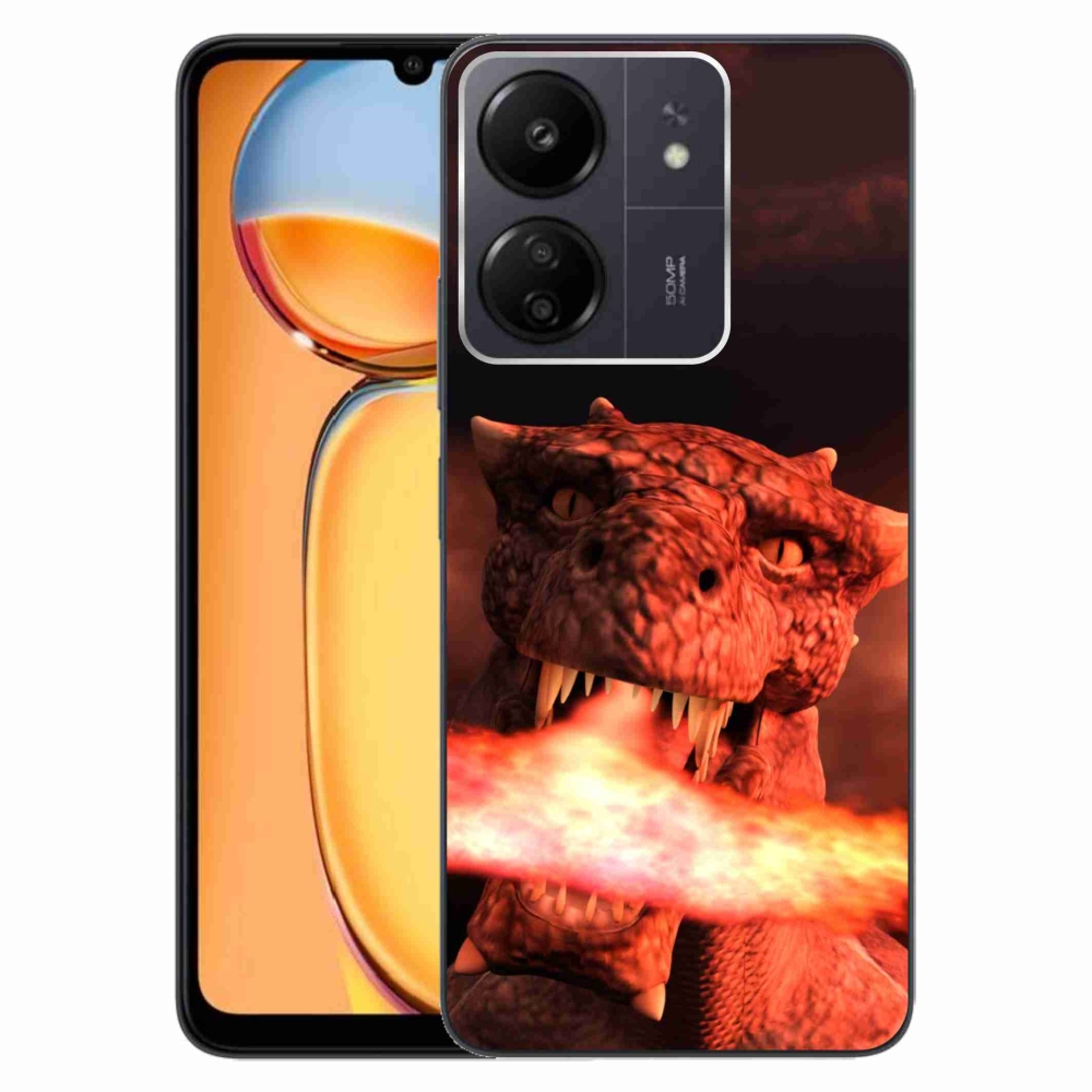 Gelový kryt mmCase na Xiaomi Poco C65/Redmi 13C - drak