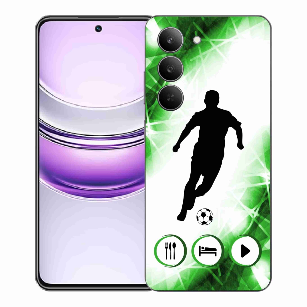 Gelový kryt mmCase na Realme 14x 5G - fotbalista