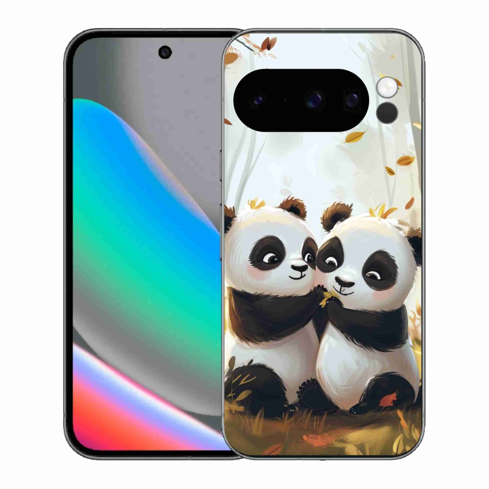 Gelový kryt mmCase na Google Pixel 10 Pro - pandy