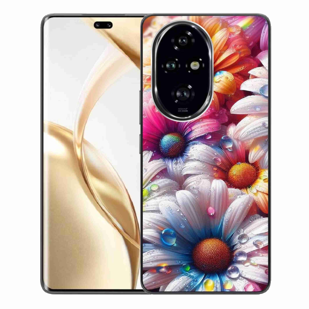 Gelový kryt mmCase na Honor 200 Pro 5G - barevné kopretiny