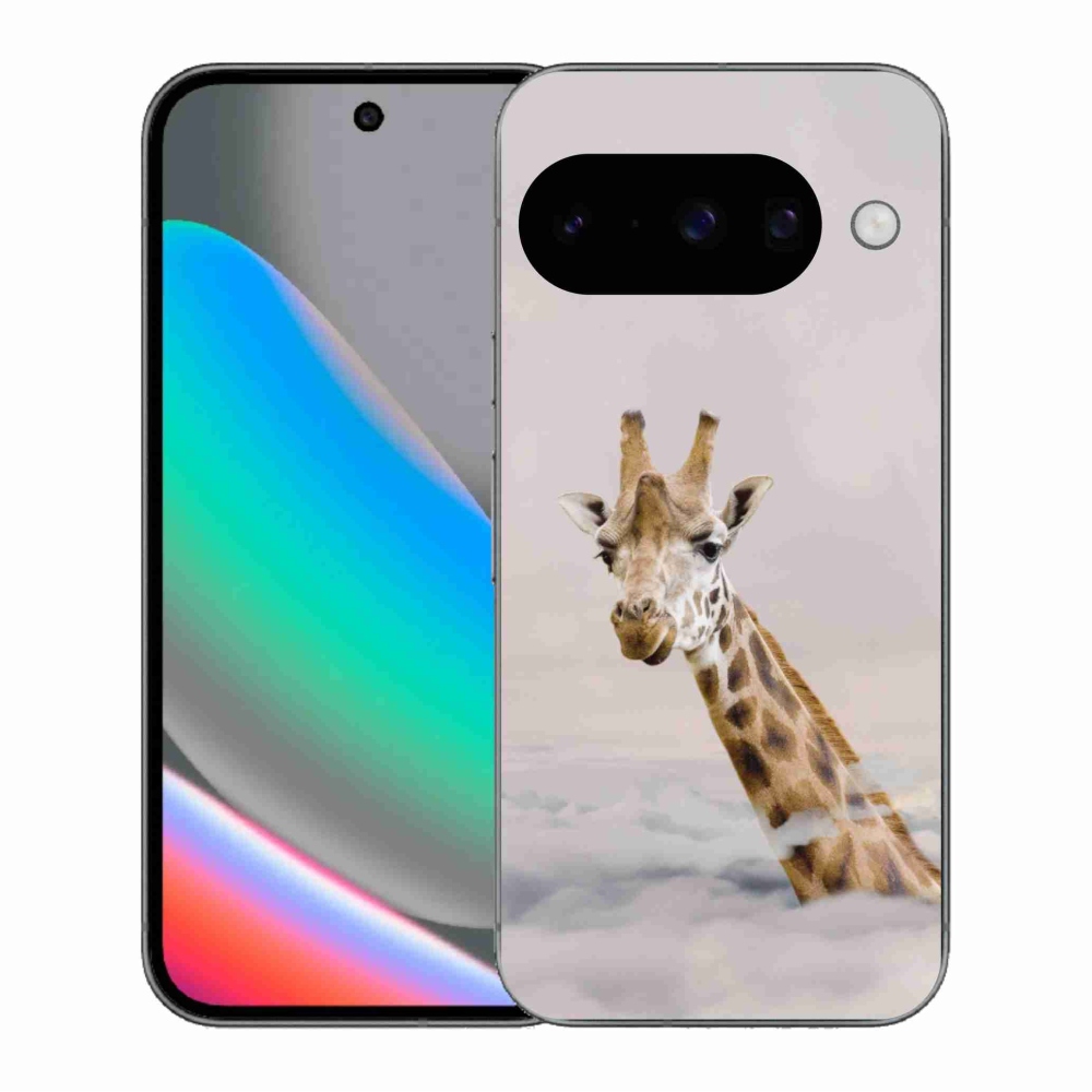 Gelový kryt mmCase na Google Pixel 10 - žirafa v oblacích