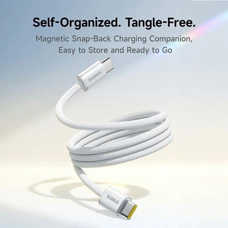 Baseus Dynamic 4 Pro Series Datový Kabel USB-C - USB-C 100W 1m Moon White