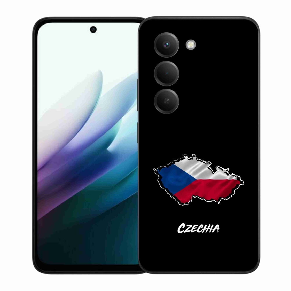 Gelový kryt mmCase na Xiaomi Redmi 15 4G/5G (171mm) - Czechia černé pozadí