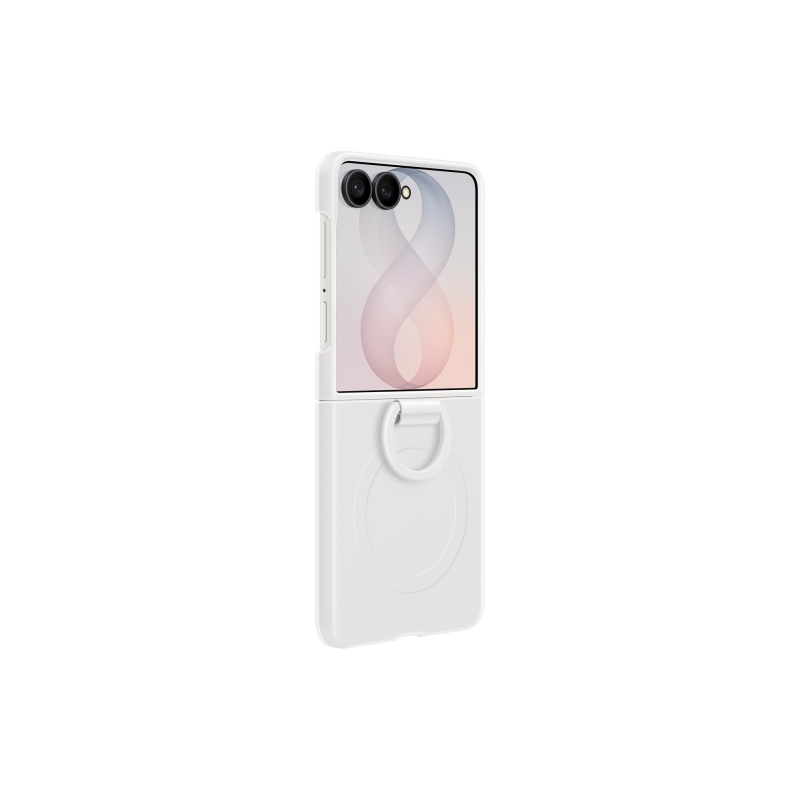 EF-EF776CWE Samsung Silikonový Magnetický Kryt s Kroužkem pro Galaxy Z Flip 8 Cream