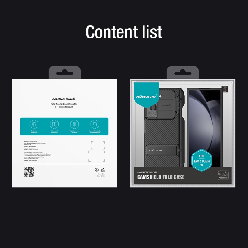 Nillkin CamShield FOLD Slot+Stand Zadní Kryt pro Samsung Galaxy Z Fold 6 Black