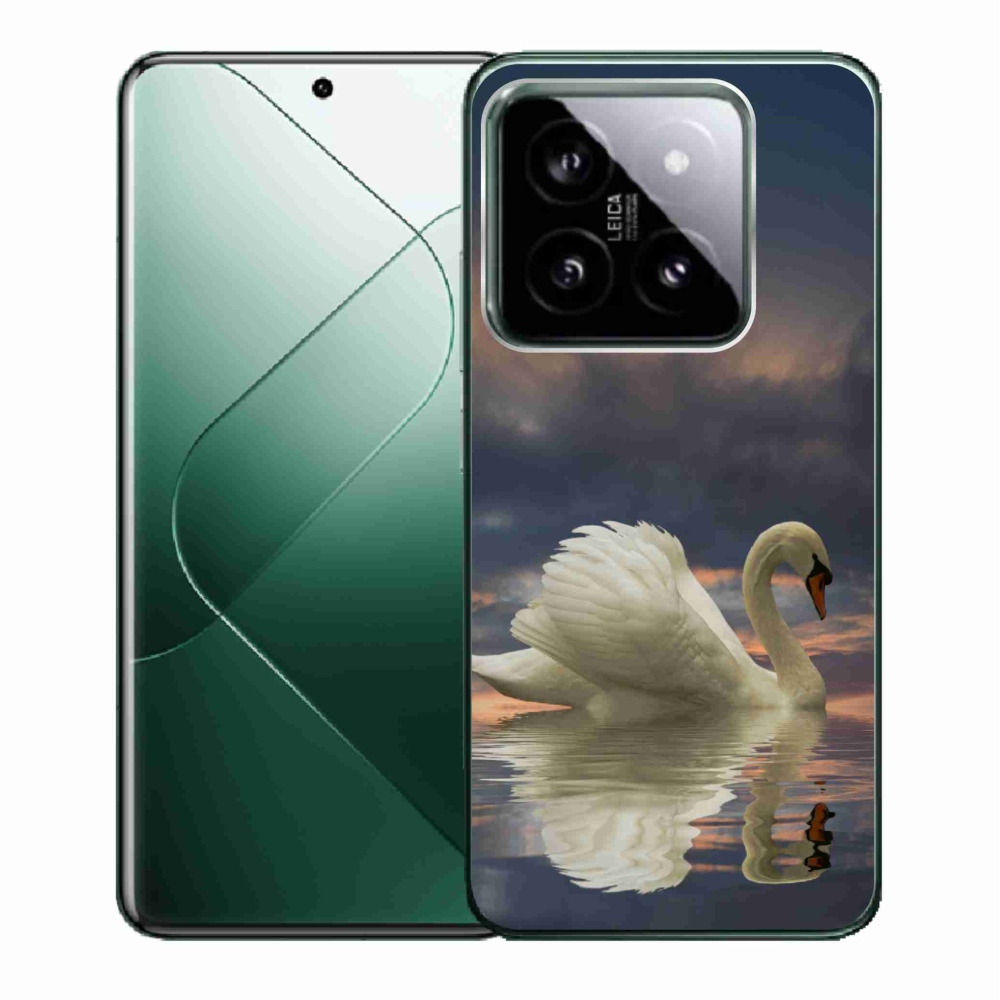 Gelový kryt mmCase na Xiaomi 14 - labuť