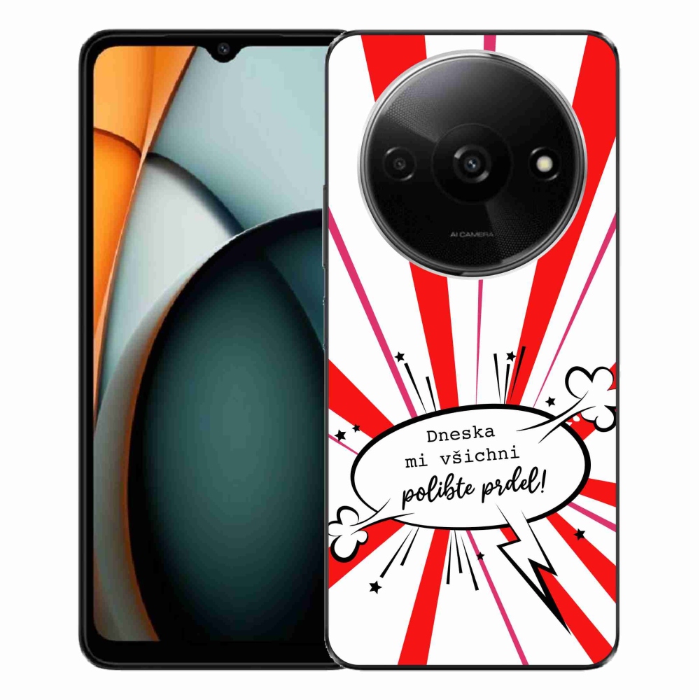 Gelový kryt mmCase na Xiaomi Redmi A3  - vtipný text 15 bílé pozadí