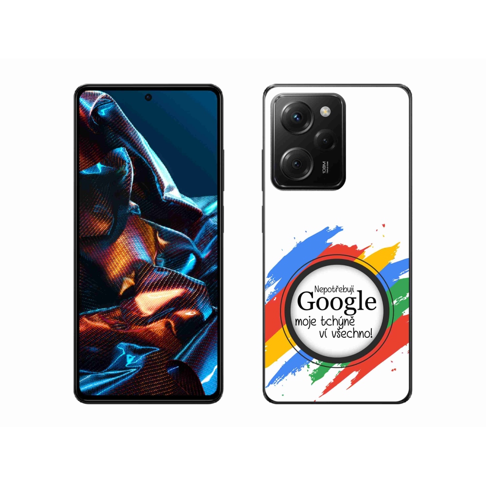 Gelový kryt mmCase na Xiaomi Poco X5 Pro 5G - tchýně ví všechno bílé pozadí
