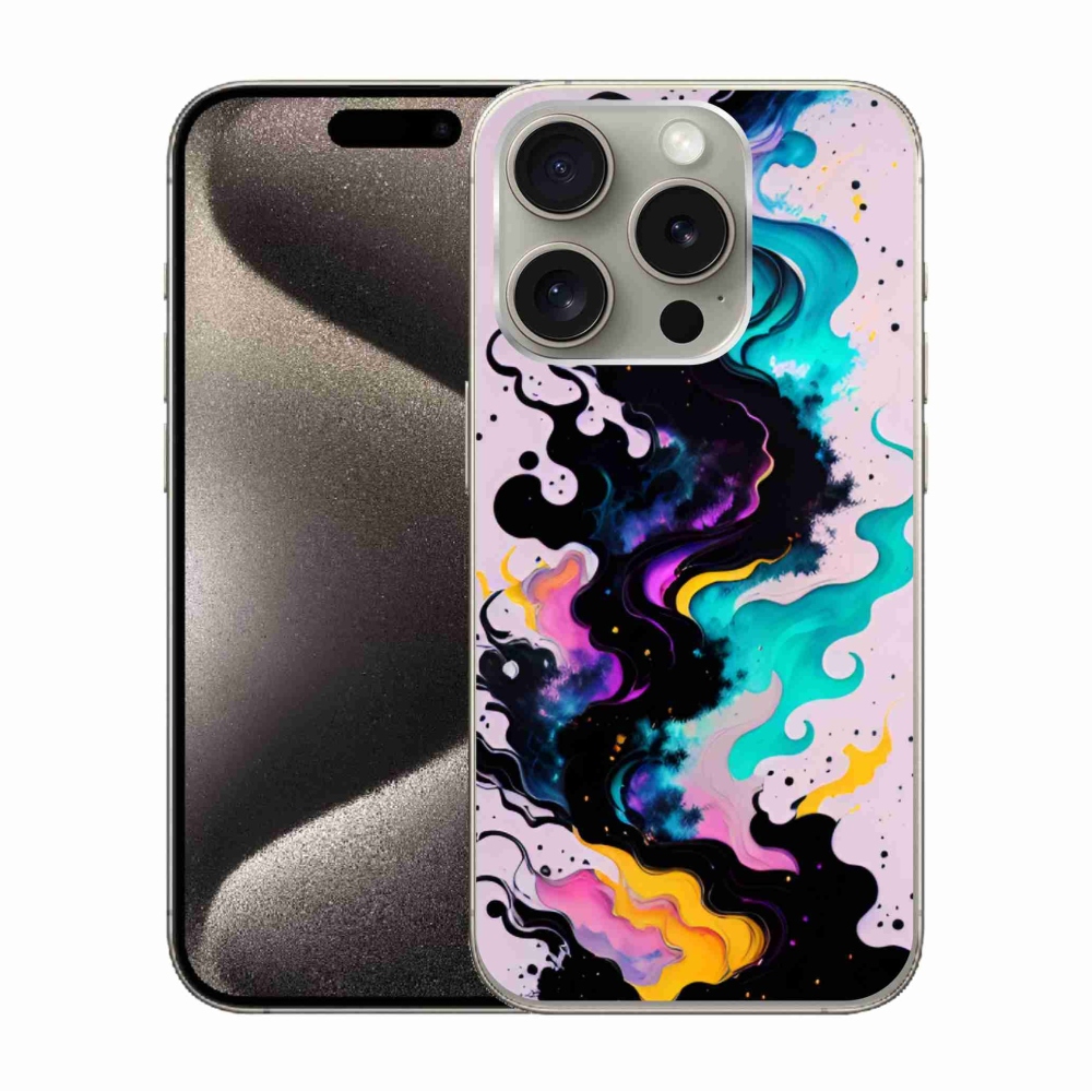 Gelový kryt mmCase na iPhone 15 Pro - abstraktní motiv 4