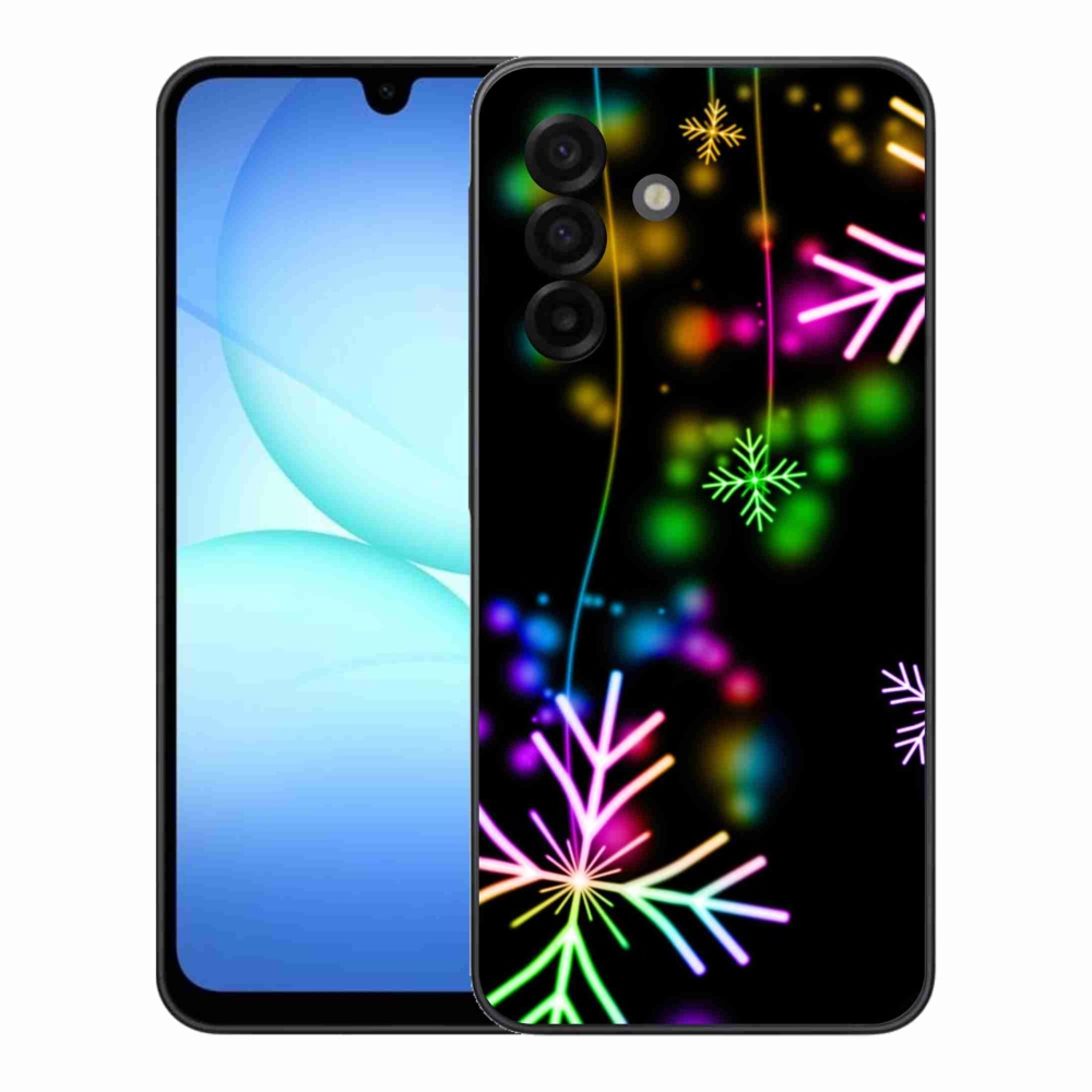Gelový kryt mmCase na Samsung Galaxy A17 4G/5G - barevné vločky