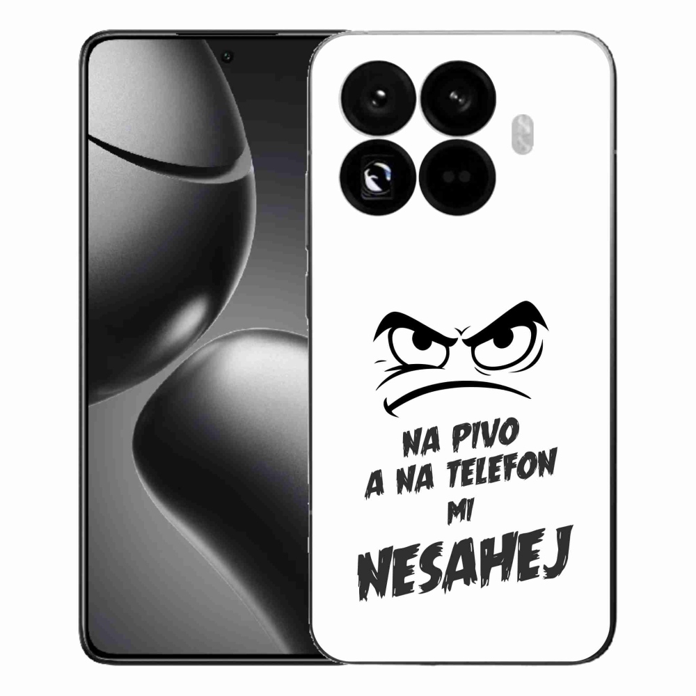 Gelový kryt mmCase na Xiaomi 15T Pro - pivní motiv 2 bílé pozadí
