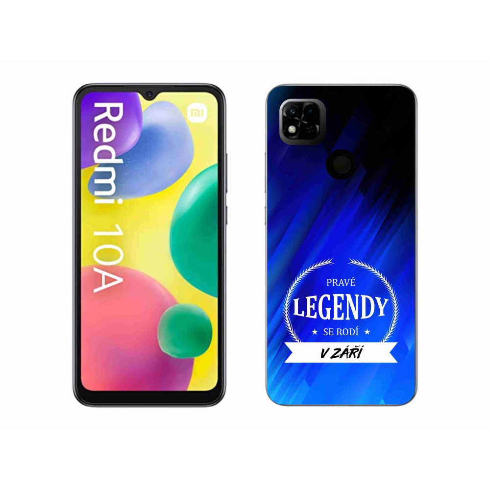 Gelový kryt mmCase na Xiaomi Redmi 10A - legendy v září modré pozadí