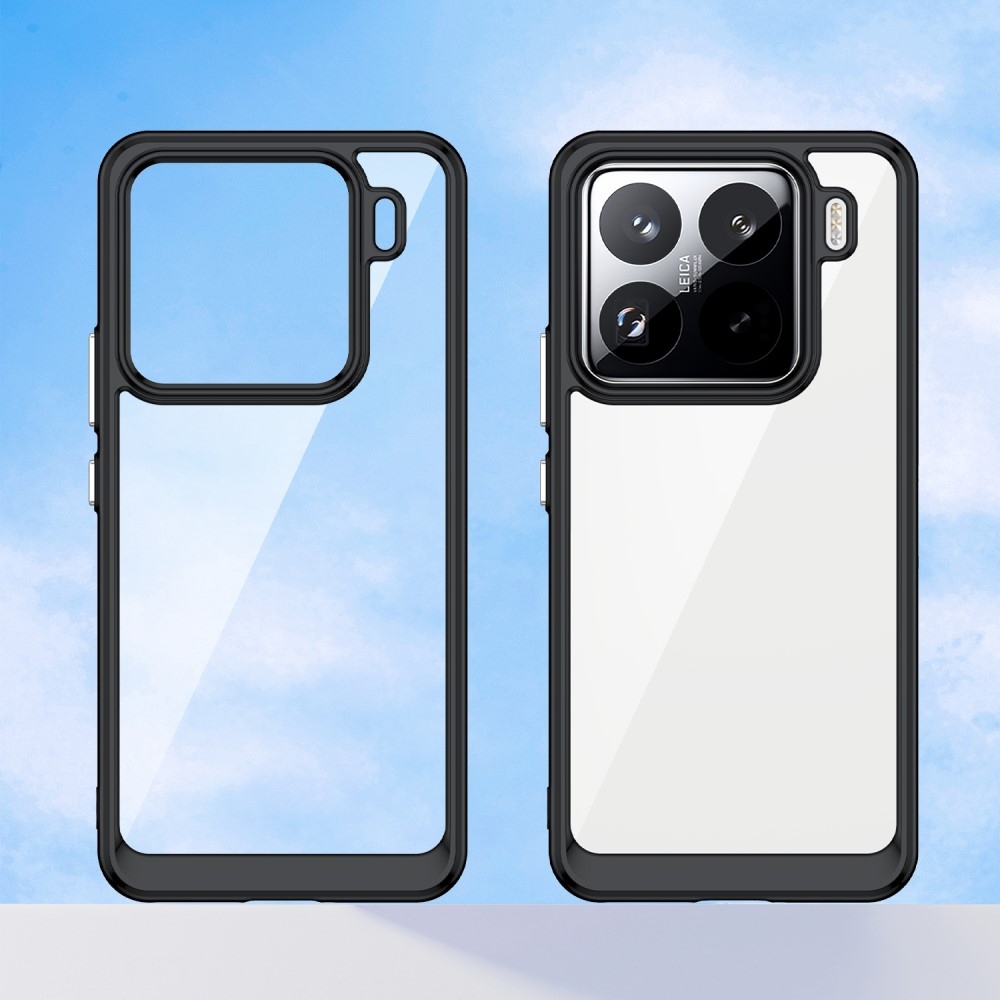 Gelový obal s pevnými zády na Xiaomi 15 Pro - černý