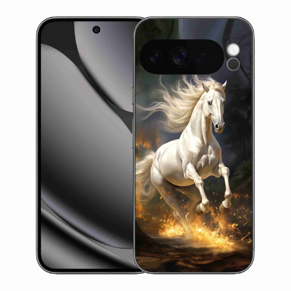 Gelový kryt mmCase na Google Pixel 10 Pro XL - bílý kůň 2
