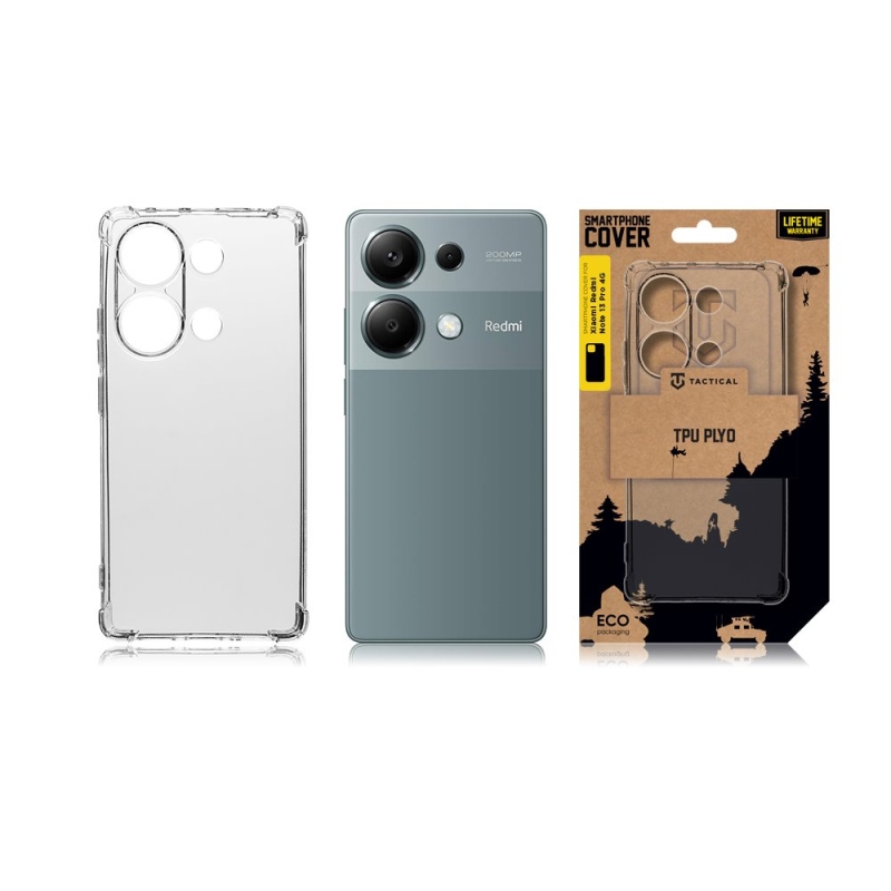 Tactical TPU Plyo Kryt pro Xiaomi Redmi Note 13 Pro 4G Transparent