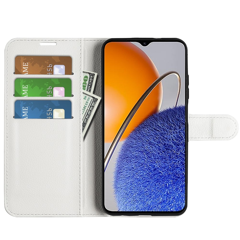 Litchi knížkové pouzdro na Huawei Nova Y61 - bílé