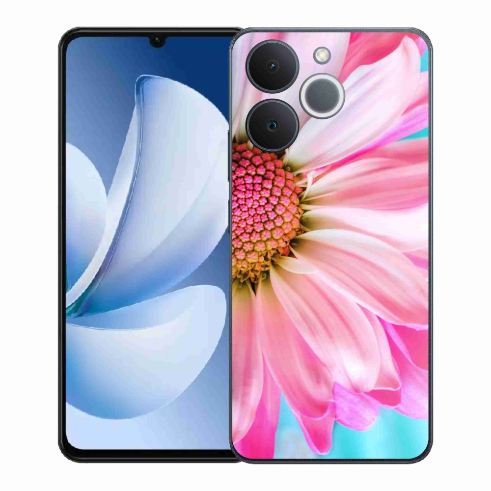 Gelový kryt mmCase na Realme Note 70T - růžová květina