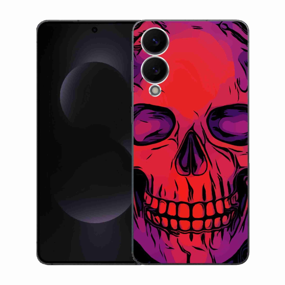 Gelový kryt mmCase na Samsung Galaxy S25 Edge - lebka