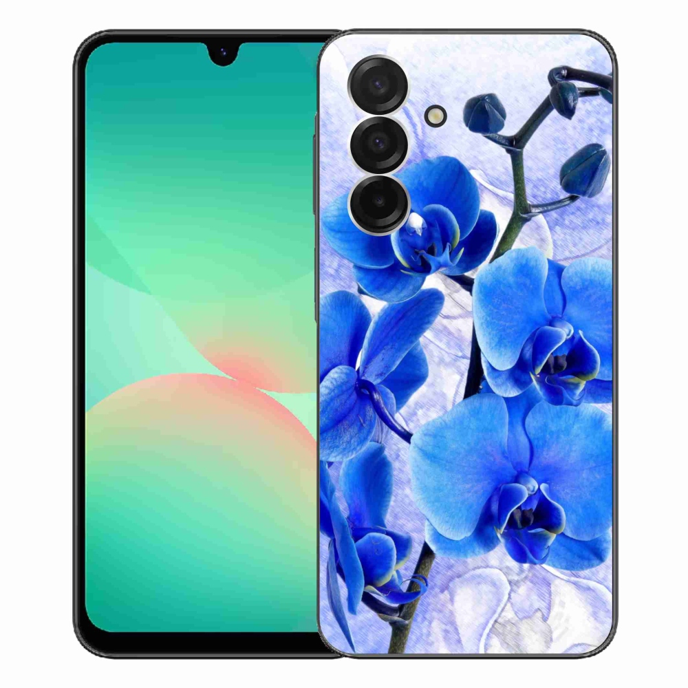 Gelový kryt mmCase na Samsung Galaxy A26 5G - modré květy