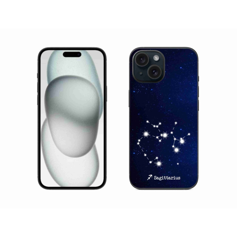 Gelový kryt mmCase na iPhone 15 - souhvězdí Střelce
