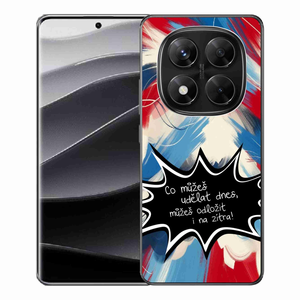 Gelový kryt mmCase na Xiaomi Redmi Note 14 Pro 5G/Poco X7 5G - vtipný text 9 černé pozadí