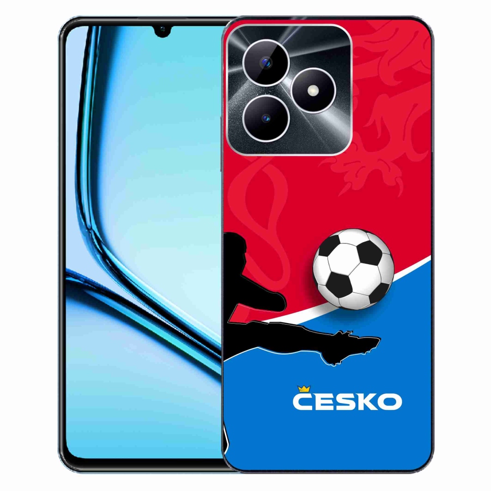 Gelový kryt mmCase na Realme Note 50 - fotbal Česko 2