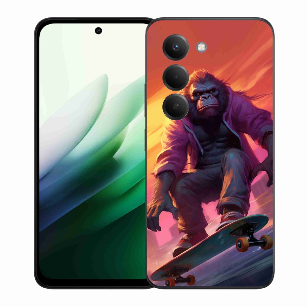 Gelový kryt mmCase na Xiaomi Redmi 15 5G (169mm) - gorila na skateboardu