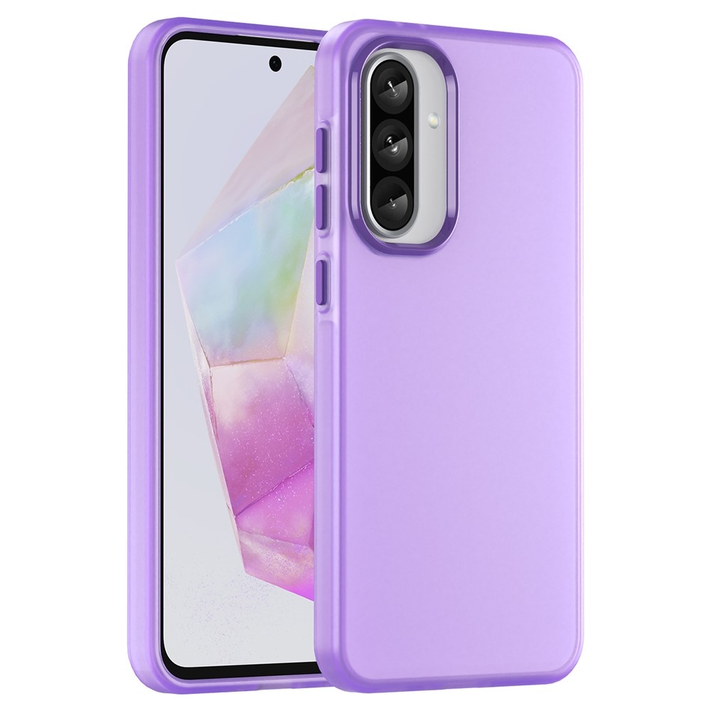 Candys matný gelový obal na Samsung Galaxy A36 5G/A56 5G - fialový
