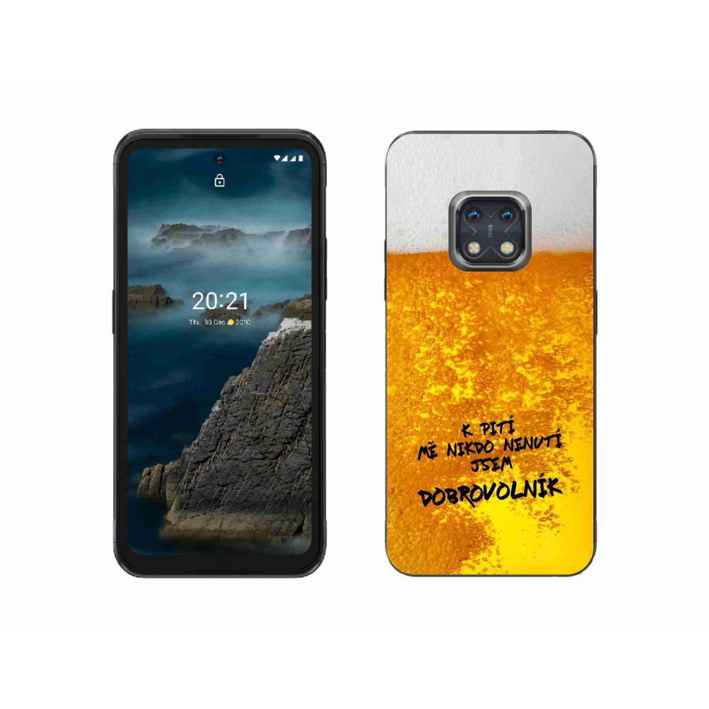Gelový kryt mmCase na Nokia XR20 - pivní motiv 4