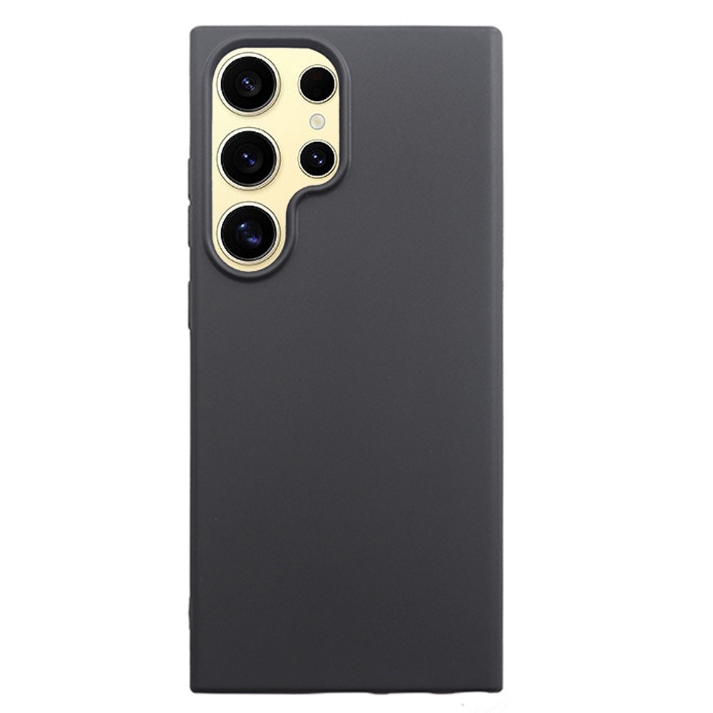Matný gelový obal na Samsung Galaxy S25 Ultra - černý