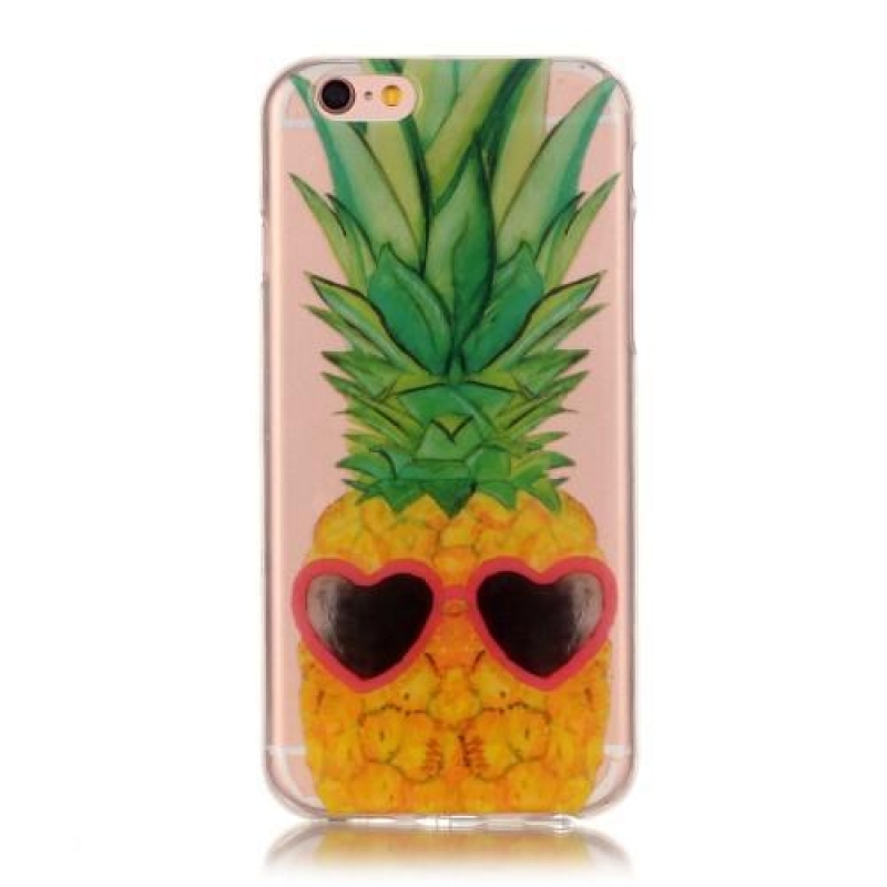 Lucky gelový obal na iPhone 6 a iPhone 6s - ananas