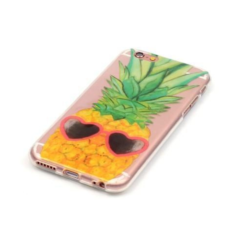 Lucky gelový obal na iPhone 6 a iPhone 6s - ananas