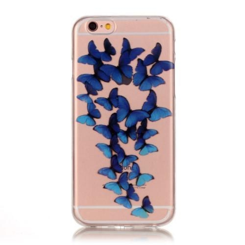Lucky gelový obal na iPhone 6 a iPhone 6s - motýlci