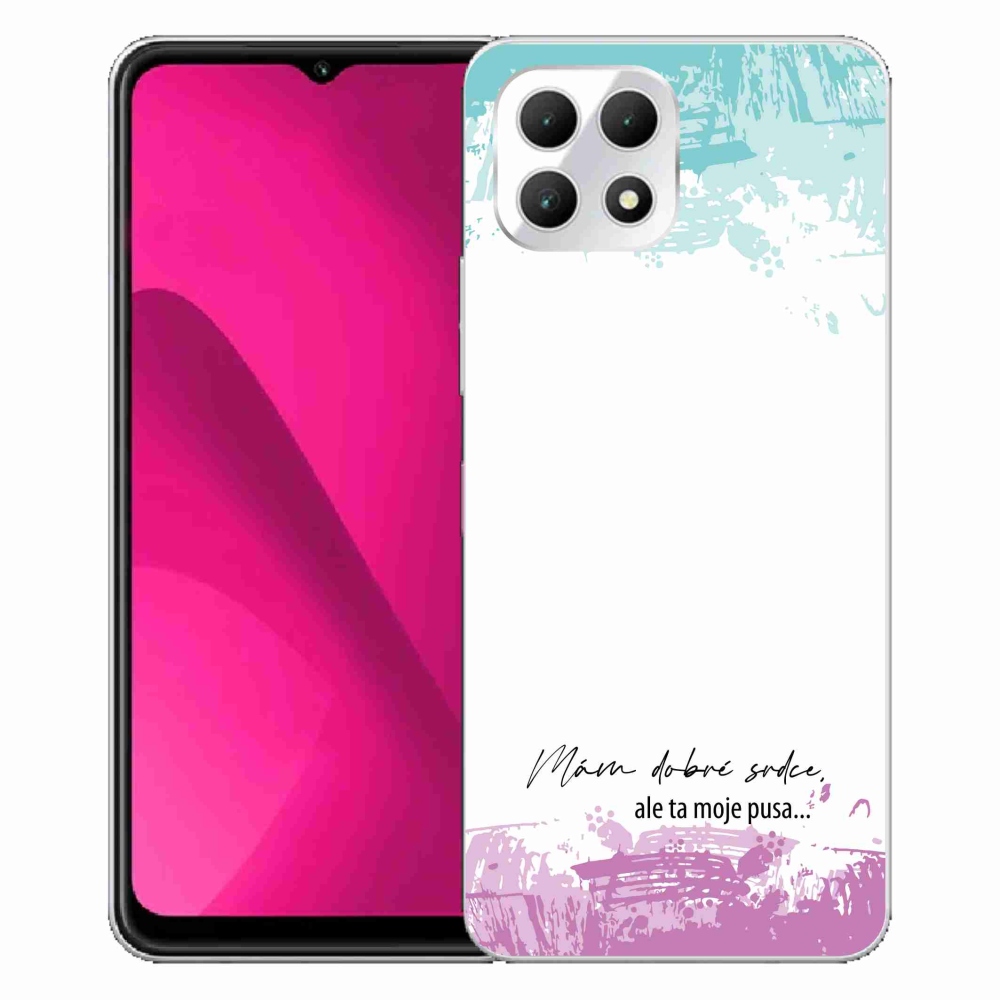 Gelový kryt mmCase na T-Mobile T Phone 2 - vtipný text 3 bílé pozadí