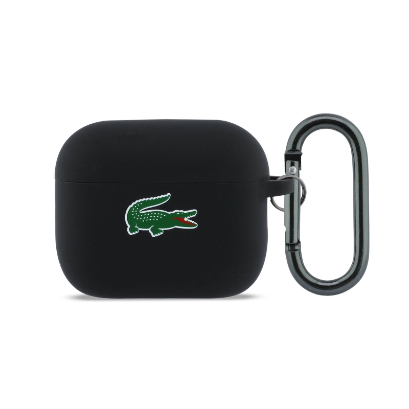 Lacoste Liquid Silicone Croc Logo Pouzdro pro AirPods Pro 3 Black 