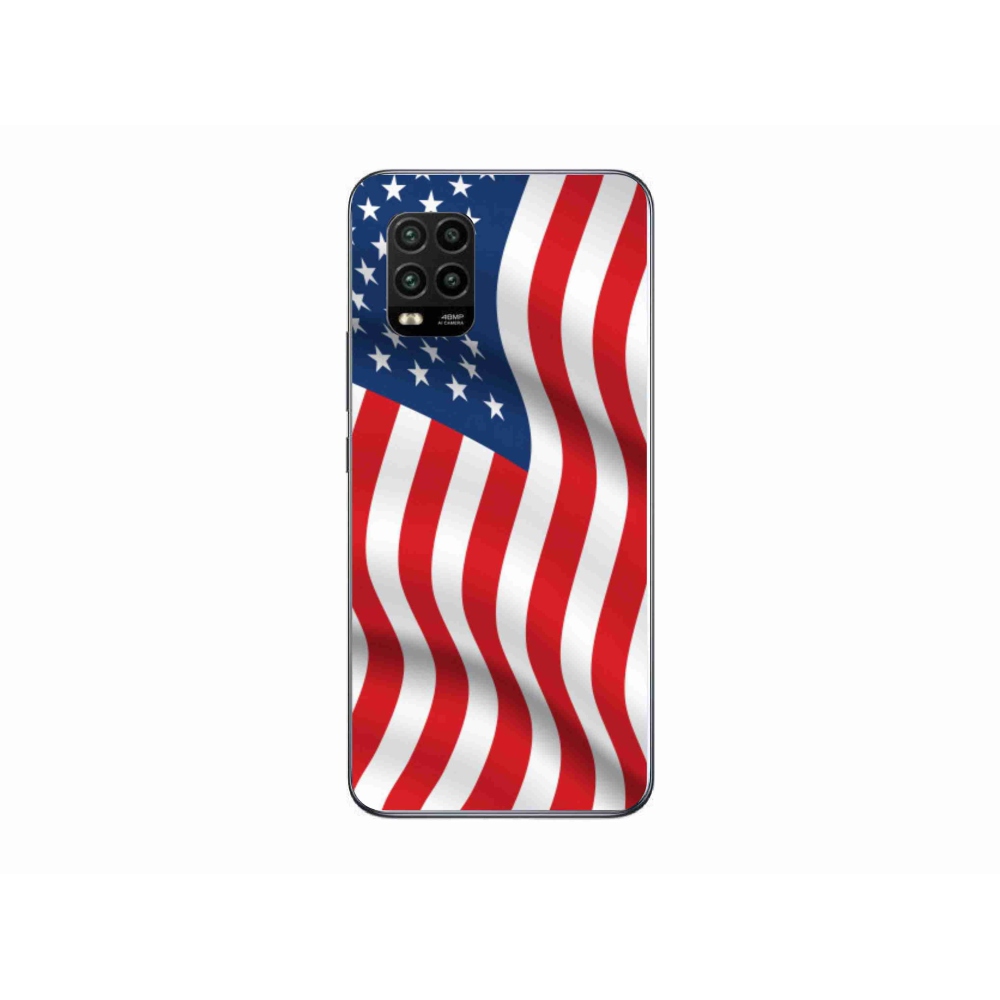 Gelový kryt mmCase na mobil Xiaomi Mi 10 Lite - USA vlajka