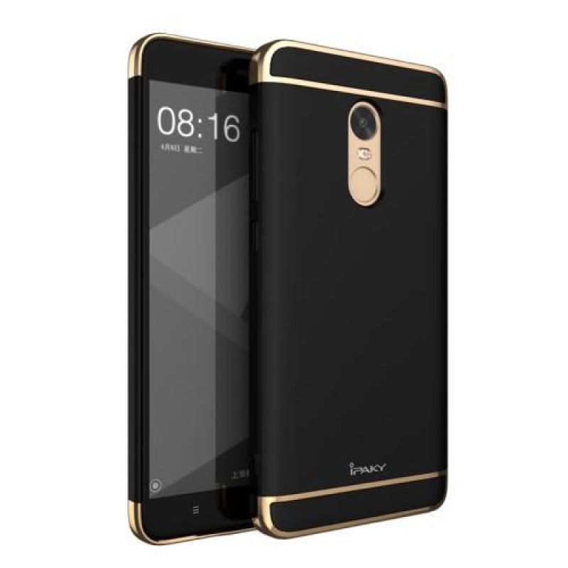 Luxusní 3v1 obal na mobil Xiaomi Redmi Note 4X - černý