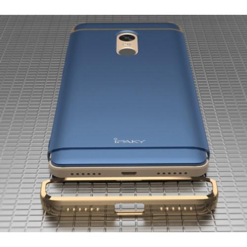 Luxusní 3v1 obal na mobil Xiaomi Redmi Note 4X - černý