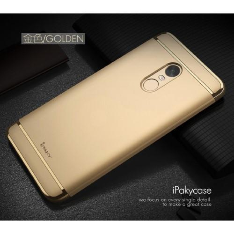 Luxusní 3v1 obal na mobil Xiaomi Redmi Note 4X - zlatý