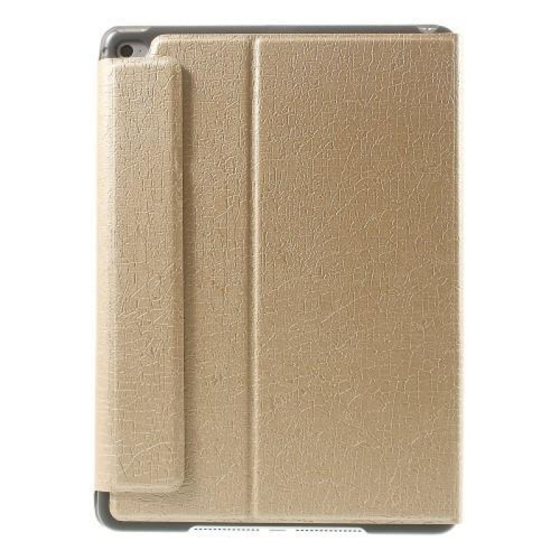 Luxy PU kožené pouzdro s texturou na iPad Air 2 - champagne