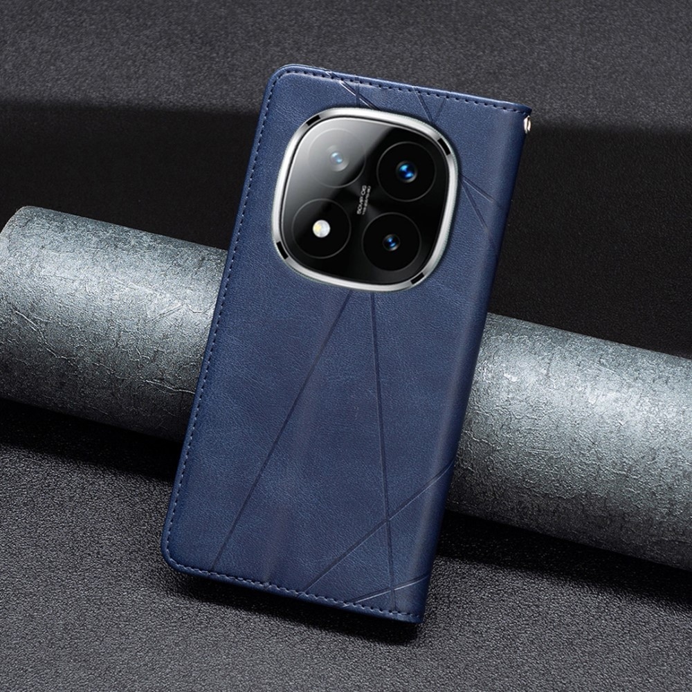 Triangle knížkové pouzdro na Xiaomi Redmi Note 14 Pro - modré